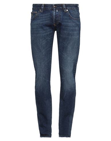 Moorer Man Jeans Blue Size 33 Cotton, Elastane In Blue