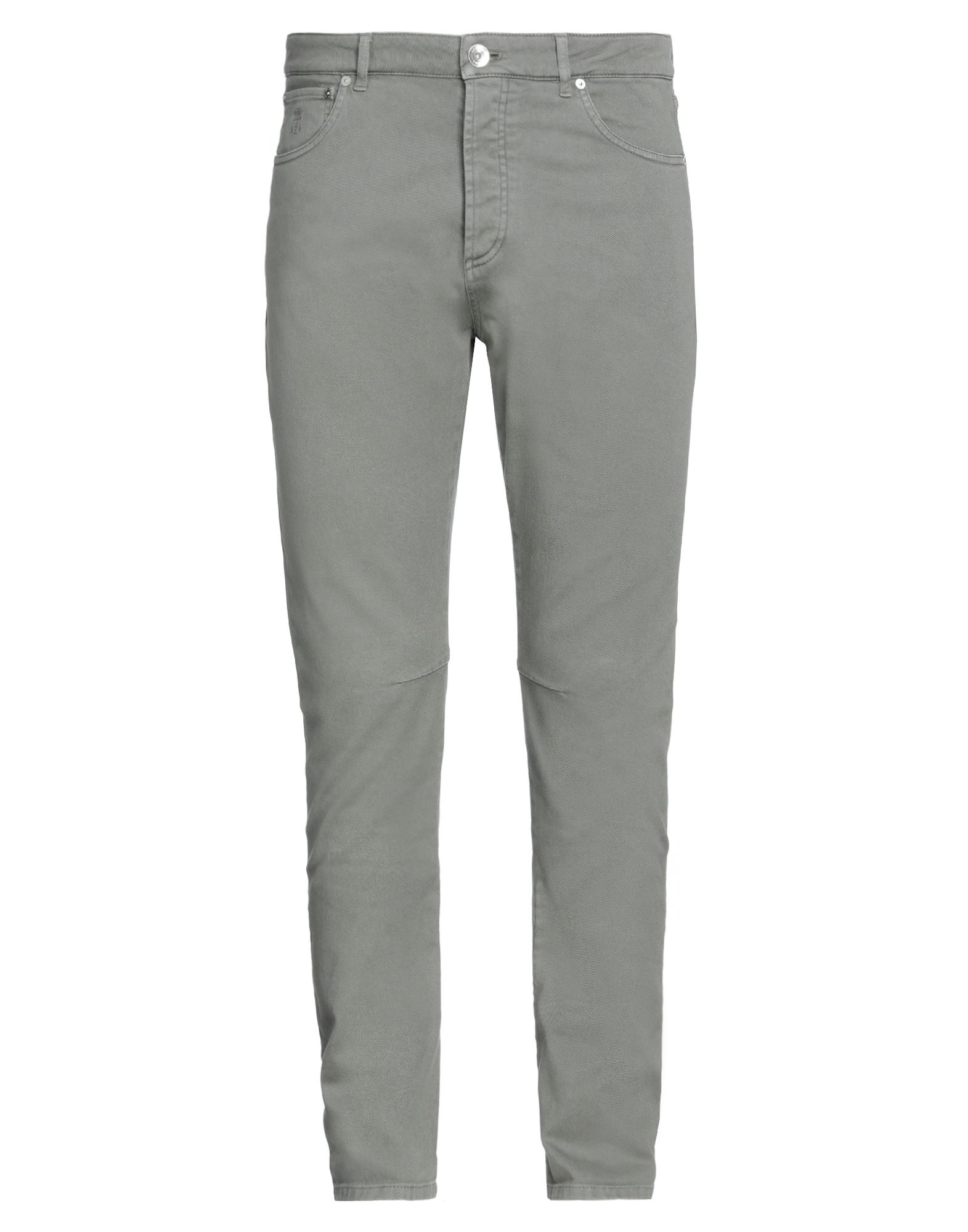 Brunello Cucinelli Men's Bull Denim 5-pocket Jeans In Grey