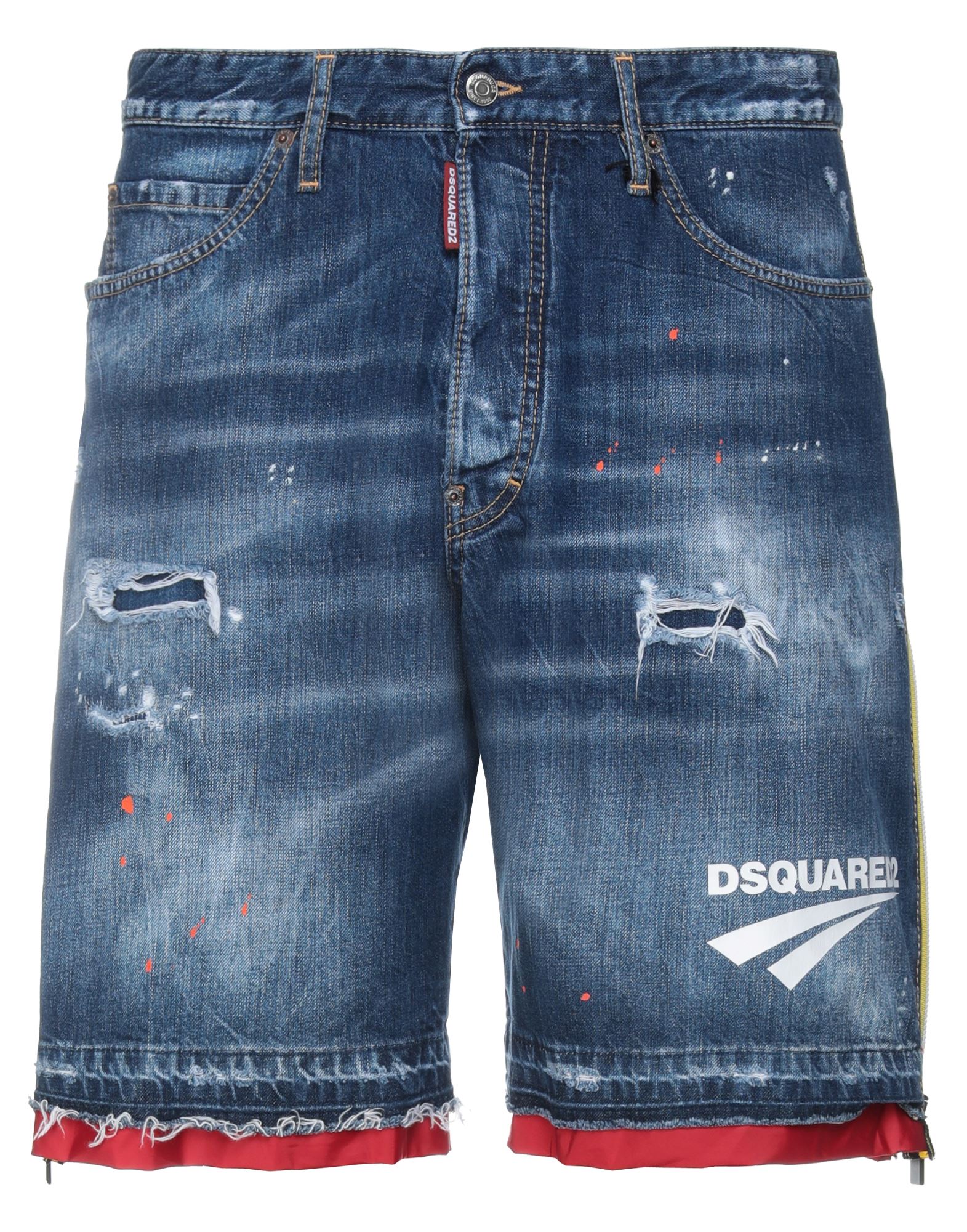 《セール開催中》DSQUARED2 メンズ デニムショートパンツ ブルー 44 コットン 100% / ナイロン / ポリウレタンコート