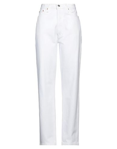 Re/done Woman Jeans White Size 30 Cotton