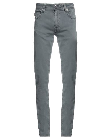 Tramarossa Man Denim Pants Lead Size 31 Cotton, Polyester, Elastane In Grey