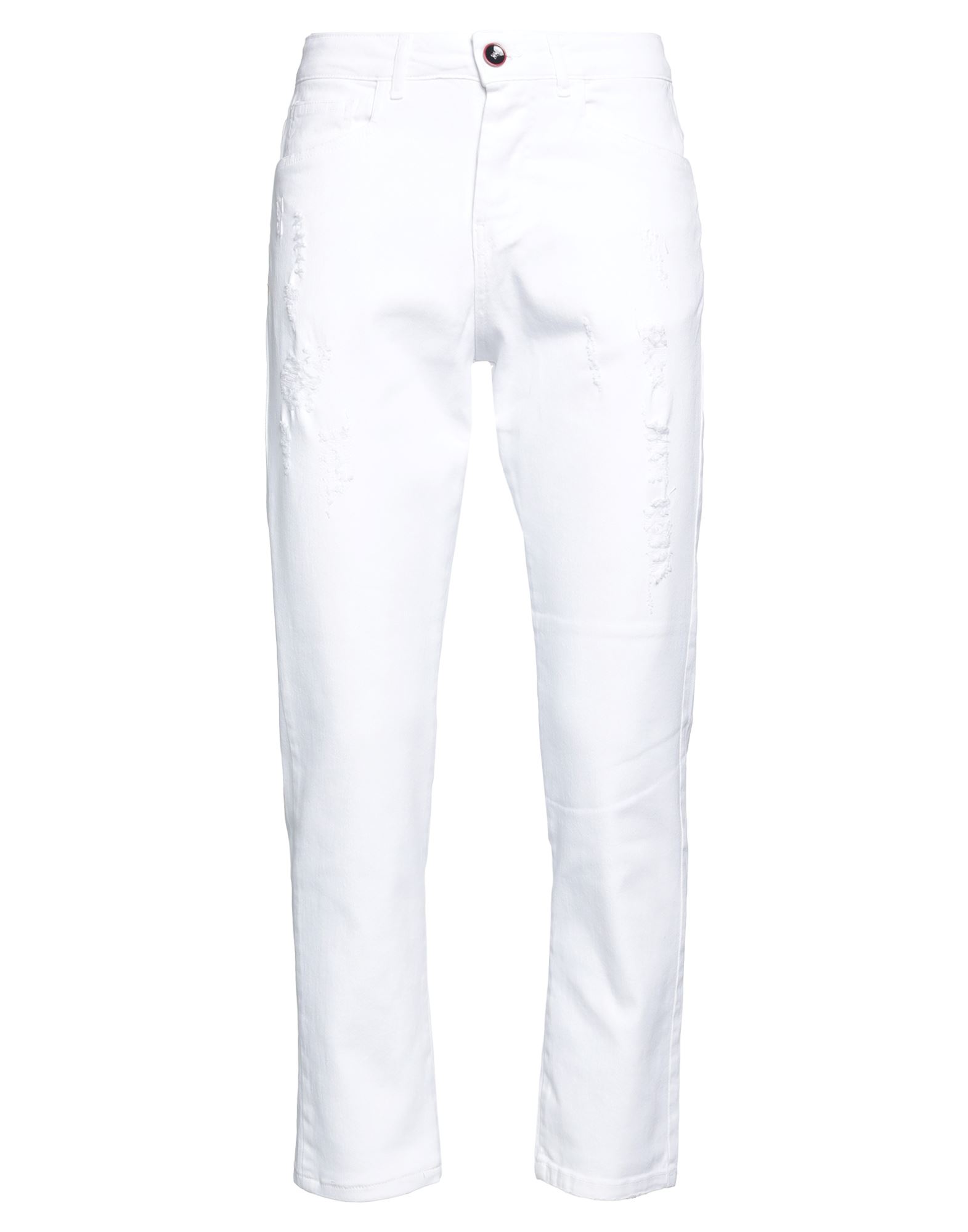 Shop Neill Katter Man Jeans White Size 29 Cotton, Elastane
