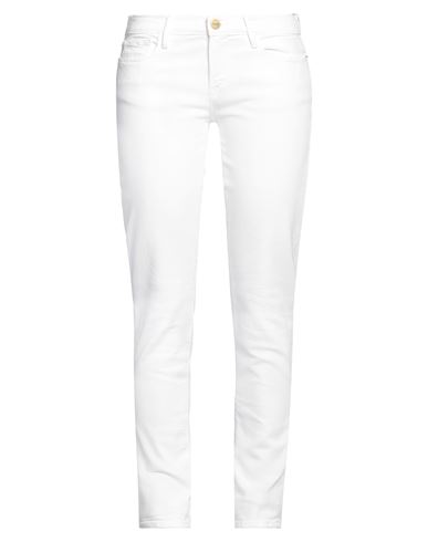 Shop Frame Woman Jeans White Size 29 Cotton, Elastane