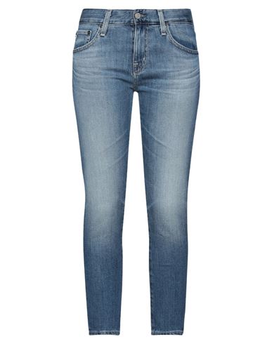 Ag Jeans Woman Jeans Blue Size 23 Cotton, Lyocell, Polyurethane
