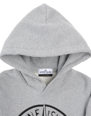 Stone island hoodie clearance with logo on front