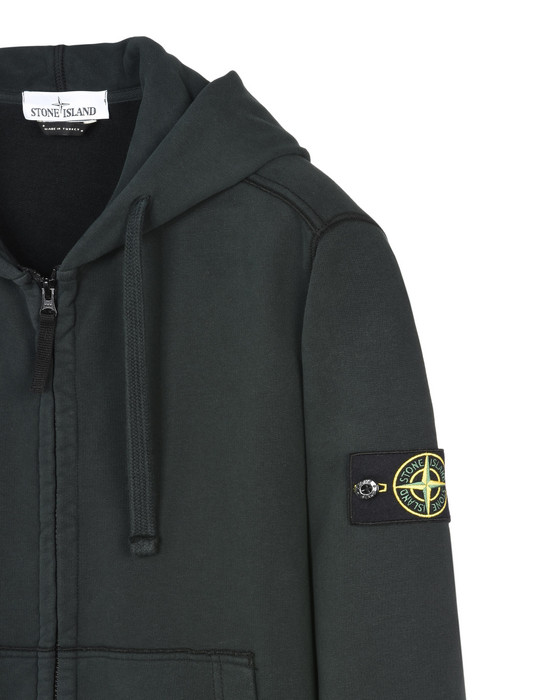 stone island garment dyed half zip sweat