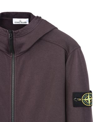 Stone island diagonal zip hot sale hoodie