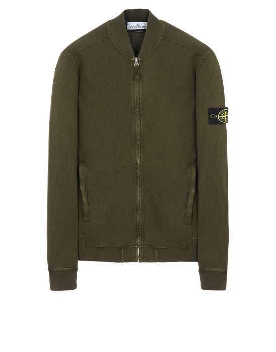 43200445qm - FLEECEWEAR STONE ISLAND Zip sweatshirt 65160 T.CO+OLD STONE ISLAND - 0