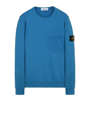 Marine blue stone island 2024 sweatshirt