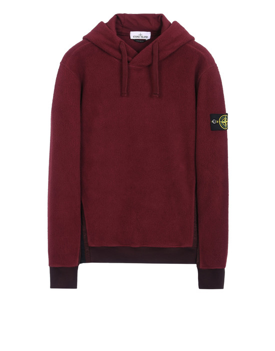 stone island red hoodie