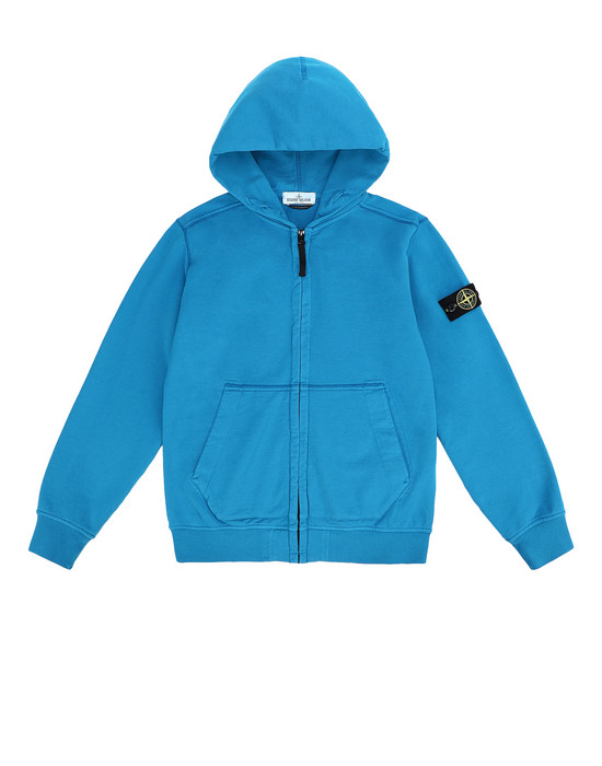 43200804kn - FLEECEWEAR STONE ISLAND JUNIOR Zip sweatshirt 60940 STONE ISLAND JUNIOR - 0
