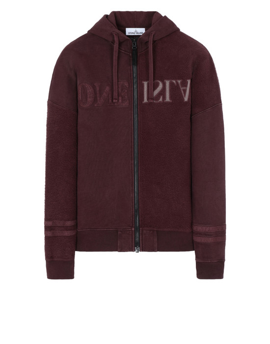 43200906os - FLEECEWEAR STONE ISLAND Zip sweatshirt 63447 'OLD' DYE TREATMENT STONE ISLAND - 0