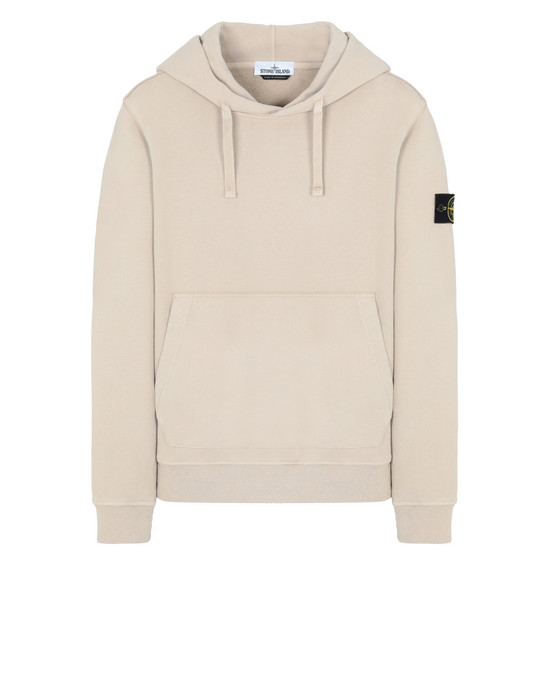 beige stone island hoodie