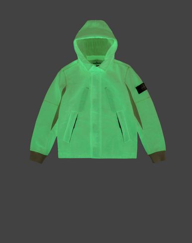 STONE ISLAND JUNIOR Zip sweatshirt Man 62241 GLOW IN THE DARK
f