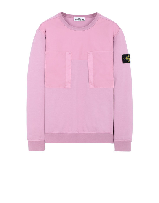 STONE ISLAND 61953 Sweatshirt Man Pink Quartz