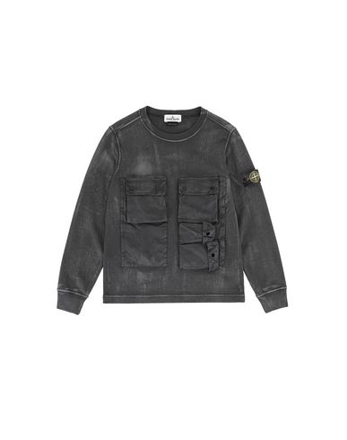 STONE ISLAND JUNIOR Sweatshirt Man 62245 BRUSH TREATMENT f