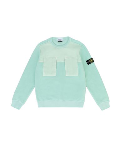 STONE ISLAND JUNIOR 60544 Sweatshirt Man Light Green EUR 201