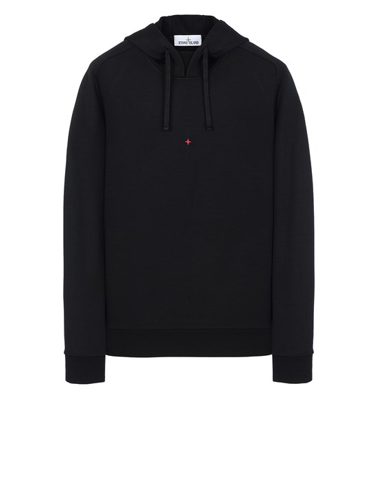  STONE ISLAND 617X2 STONE ISLAND MARINA<br>COTTON/POLYESTER SEAQUAL® YARN FLEECE  Sweatshirt Man Black