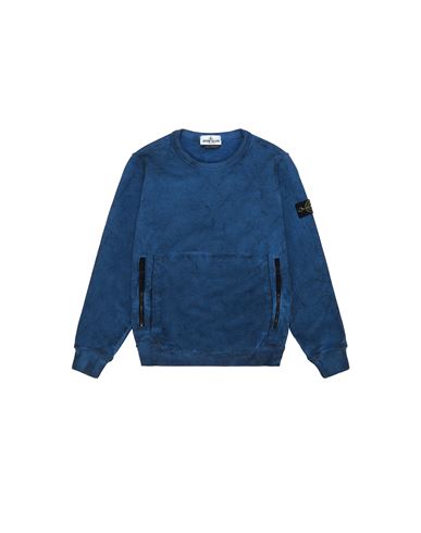 STONE ISLAND JUNIOR 62241 DUST COLOUR Sweatshirt Man Periwinkle EUR 196
