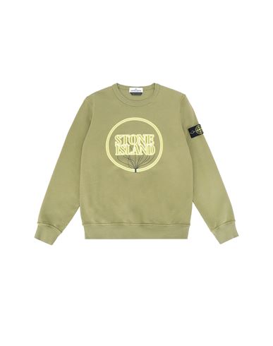 STONE ISLAND JUNIOR Sweatshirt Man 62340 GLOW-IN-THE-DARK f