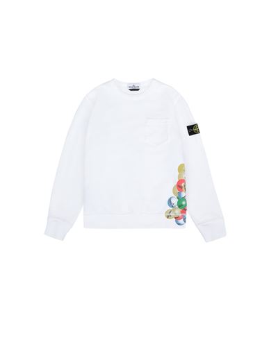 STONE ISLAND JUNIOR Sweatshirt Man 62040 BUBBLE GUM PRINT f
