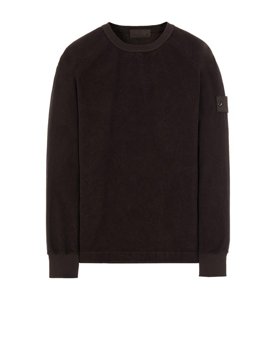 Sold out - Other colours available STONE ISLAND 618F3 COTTON NYLON MOLESKIN-TC_GHOST PIECE Sweatshirt Man Dark Brown