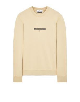 Stone island brushed cotton 2024 sweatshirt