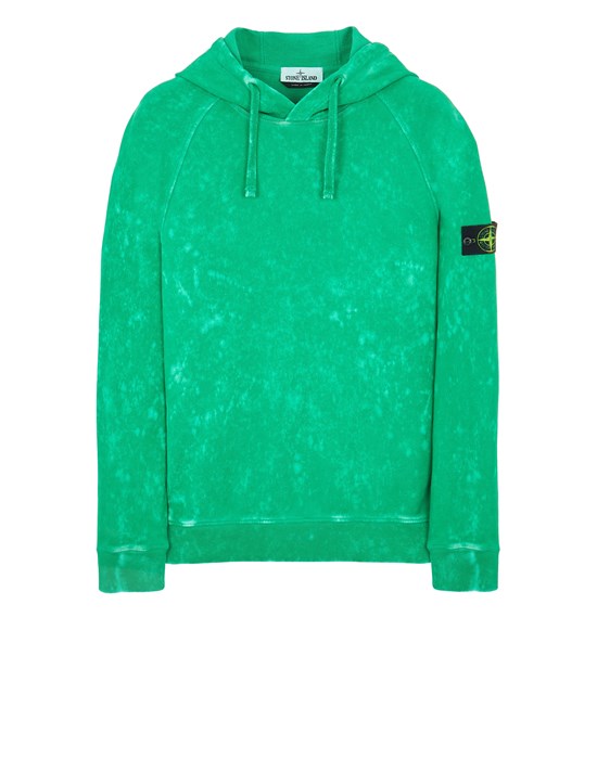 Sold out - STONE ISLAND 61338 COTTON FLEECE + OFF-DYE OVD TREATMENT Sweatshirt Man Green
