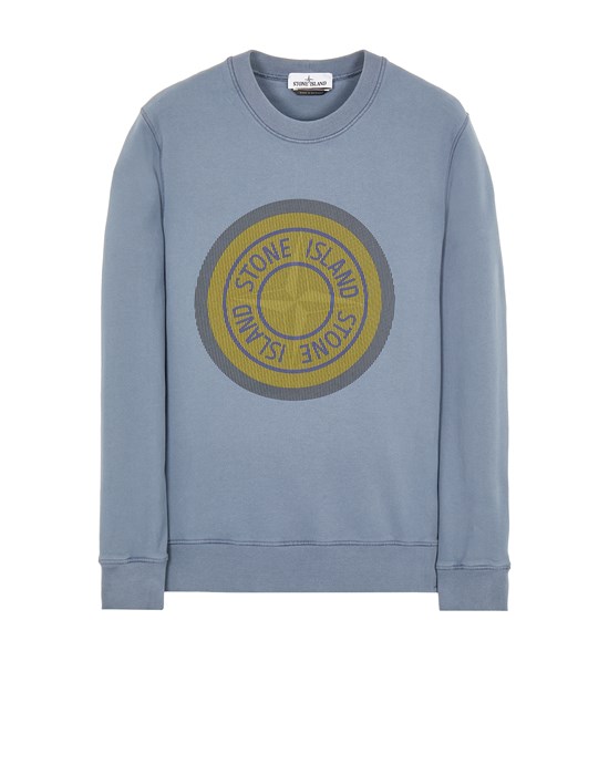 stone island print logo sweatshirt