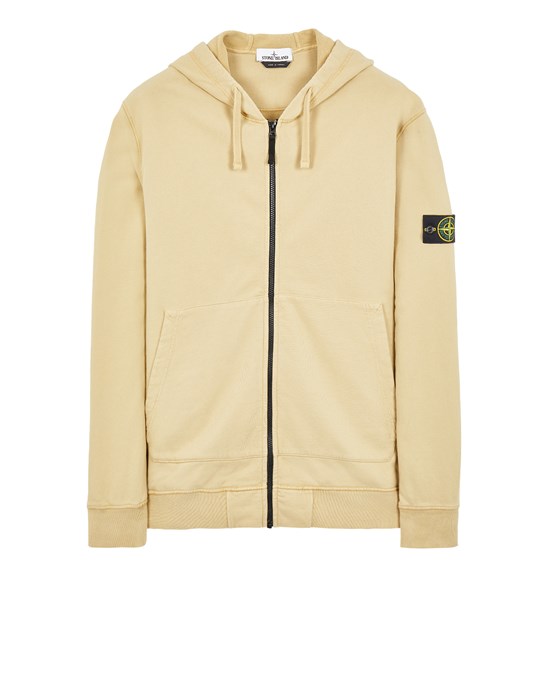 Sold out - Other colours available STONE ISLAND 64220 BRUSHED COTTON FLEECE Sweatshirt Man Ecru