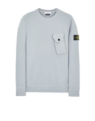 Crew neck sweatshirt with chest pocket sale