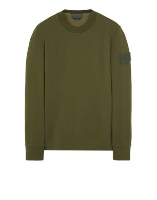 Stone island olive clearance sweatshirt