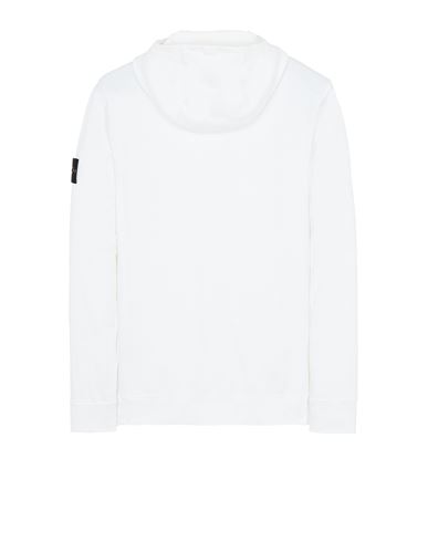 mens white stone island sweatshirt