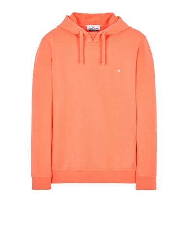 stone island coral hoodie