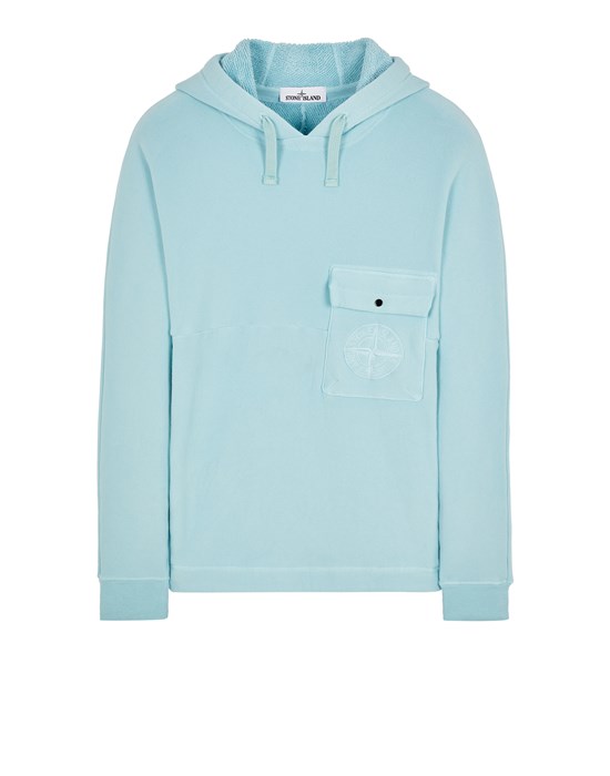 Sweatshirt Homme 61253 FRENCH TERRY DIAGONALE STRETCH_GARMENT DYED Front STONE ISLAND