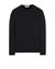 1 of 4 - Sweatshirt Man 61853 DIAGONAL STRETCH FRENCH TERRY_GARMENT DYED Front STONE ISLAND
