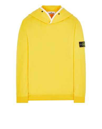 STONE ISLAND 62852 GARMENT-DYED_COTTON STRETCH FLEECE Sweatshirt Man Yellow USD 277