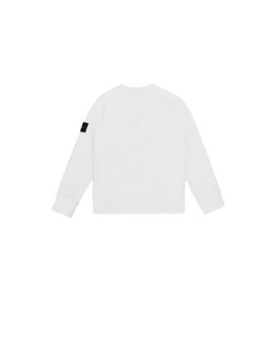 Stone Island Junior Garment Dyed Crew Sweatshirt - Black