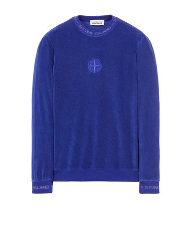 stone island embossed logo sweatshirt