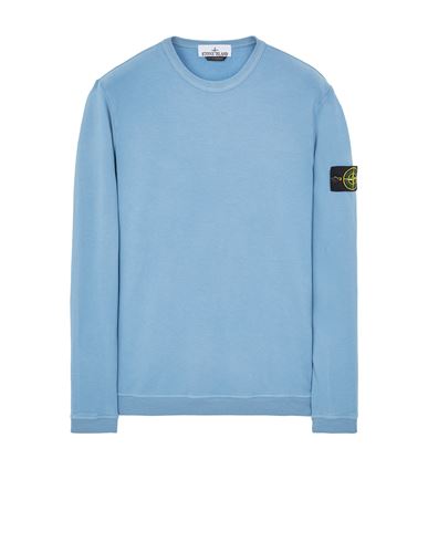 STONE ISLAND 61351 Sweatshirt Man Pastel Blue EUR 265
