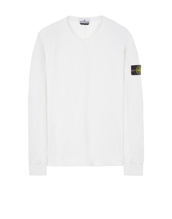  STONE ISLAND 63211 CORDUROY 400 Sweatshirt Man White