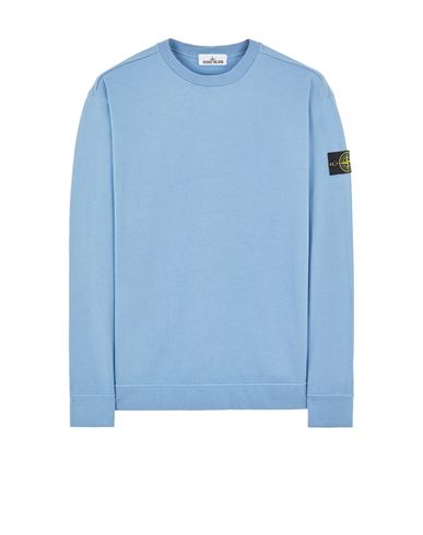 STONE ISLAND 63750 Sweatshirt Homme Bleu pastel EUR 235