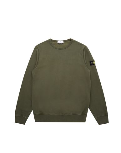 STONE ISLAND TEEN 61340 Sweatshirt Man Olive Green EUR 159