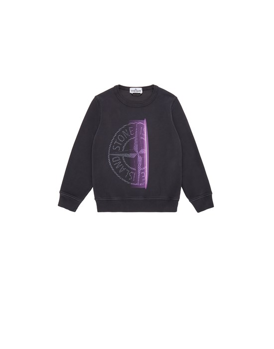 Sweatshirt Man 62546 ‘FINGER SCAN ONE’ Front STONE ISLAND KIDS