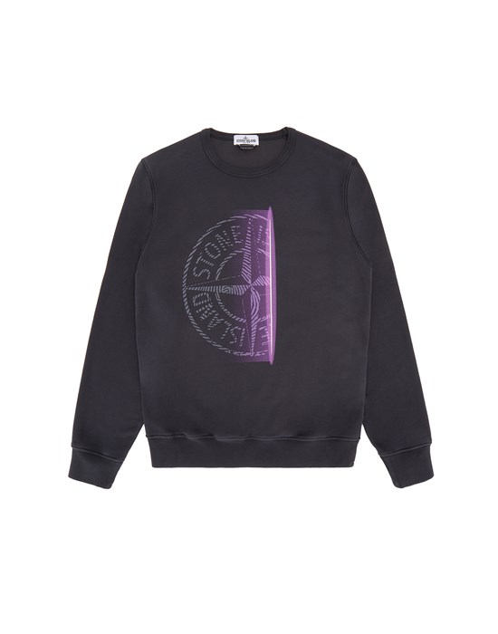 Sweatshirt Man 62546 ‘FINGER SCAN ONE’ Front STONE ISLAND TEEN
