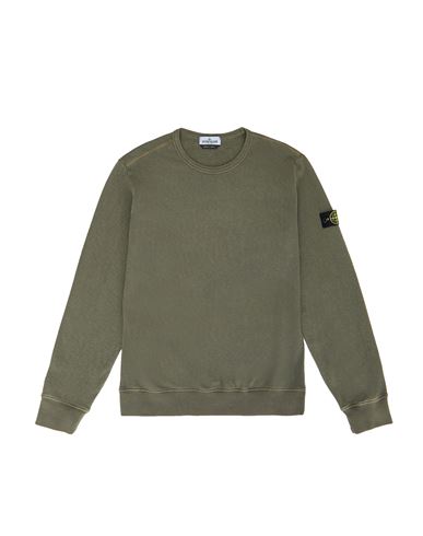 STONE ISLAND TEEN 61441 T.CO+OLD Sweatshirt Man Olive Green EUR 183