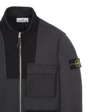 Stone island 2025 zipped sweatshirt