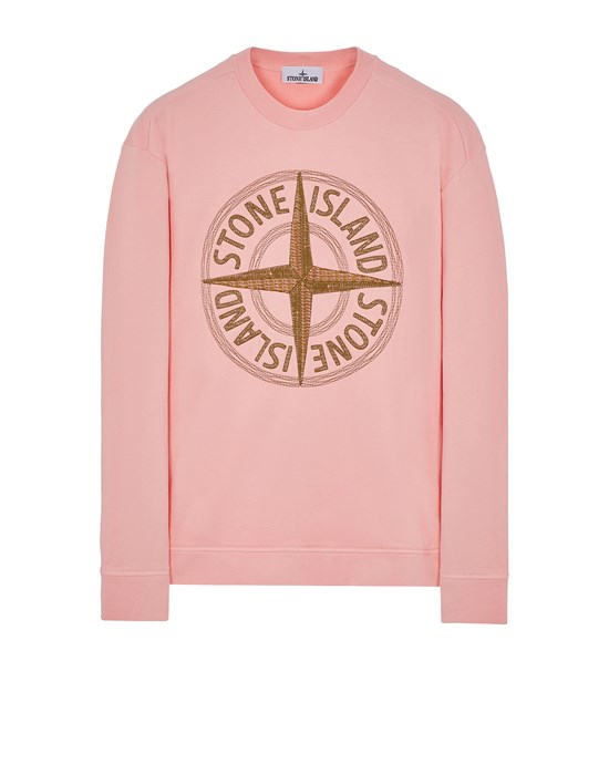  STONE ISLAND 65484 'STITCHES FOUR' PRINT Sweatshirt Man Pink