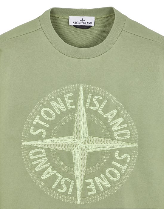 Stone island hot sale embroidered sweatshirt