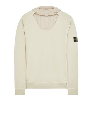 Stone Island Logo Appliquéd Mélange Sweatshirt